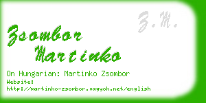 zsombor martinko business card